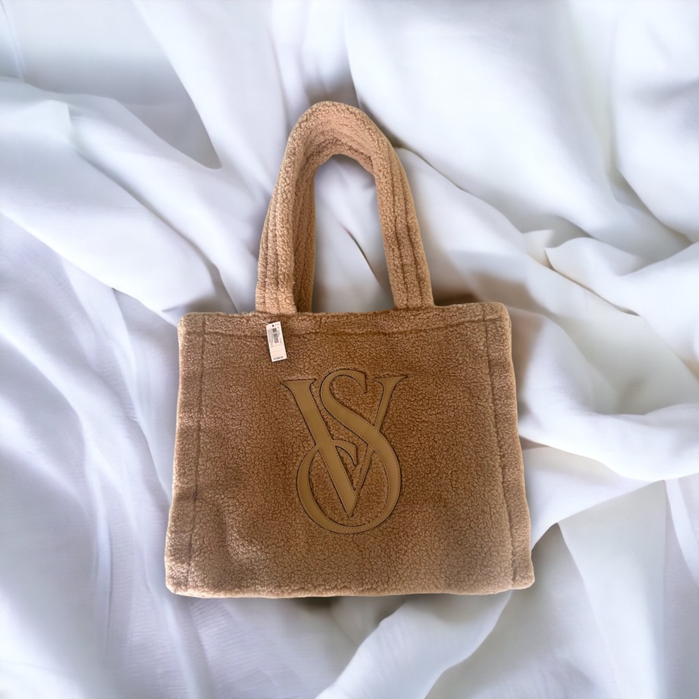Victoria's Secret Cozy Sherpa Teddy Fleece Tote Bag
